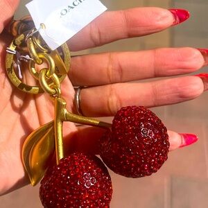 Coach Cherry Keychain
